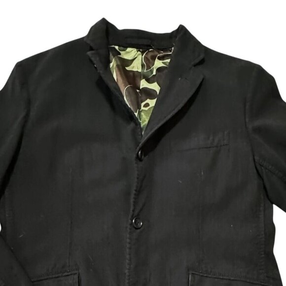 Comme Des Garçons HOMME Black Wool Jacket, Size XS, AW2017 - Picture 10 of 16